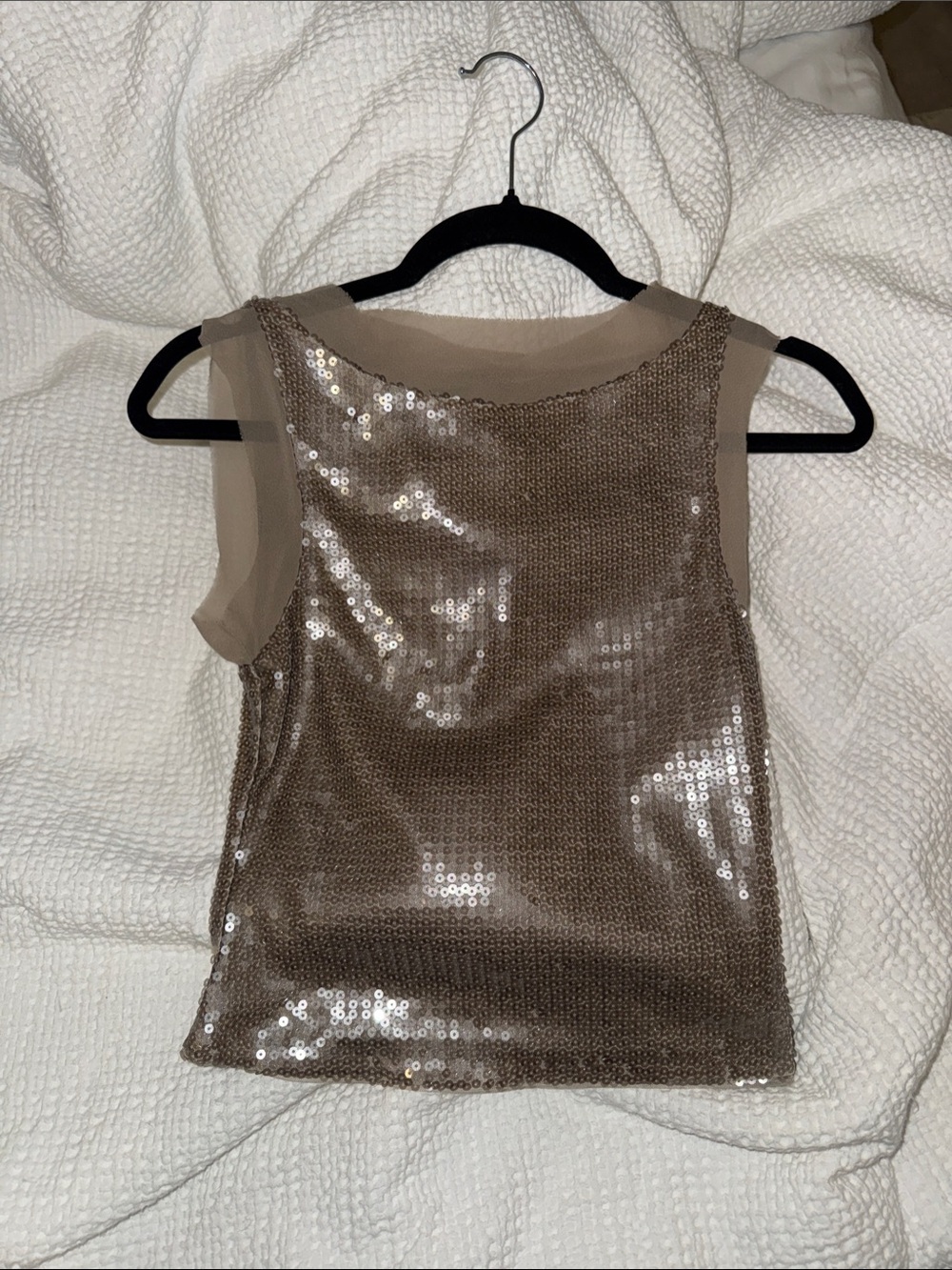 KHY 	
SEQUIN TANK | CHAMPAGNE - XXS